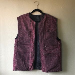 Vintage 80’s Reversible Acid Wash Vest